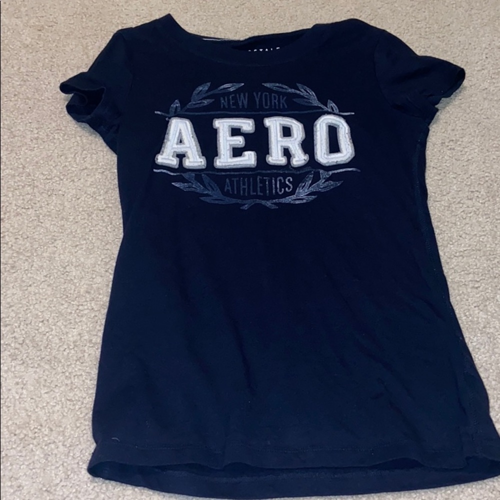 Aeropostale Navy blue T-shirt tight fitting